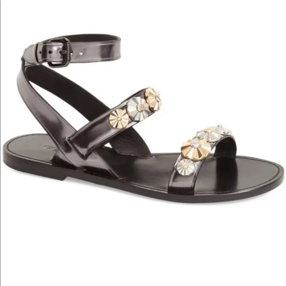 Coach Shoes - Coach Black Metallic Eleanor Sandals